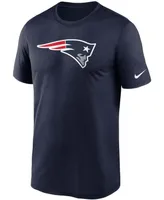 Men's Big and Tall Navy New England Patriots Logo Essential Legend Performance T-shirt