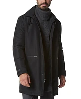 Marc New York Men's Merrimack City Rain Topper with Removable Hood