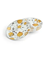 Pomegranate Tidbit Plate Set, 4 Piece