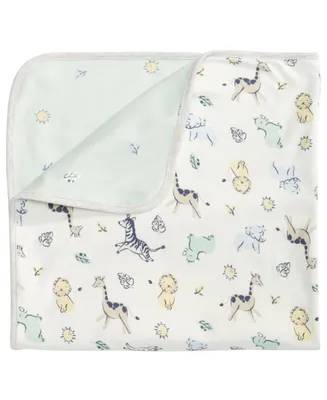 First Impressions Baby Boys Cotton Safari Blanket, Created for Macy's