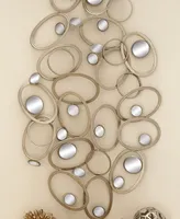 Glam Ornamental Metal Wall Decor - Silver