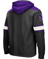 Men's Black Northwestern Wildcats 2.0 Lace-Up Pullover Hoodie