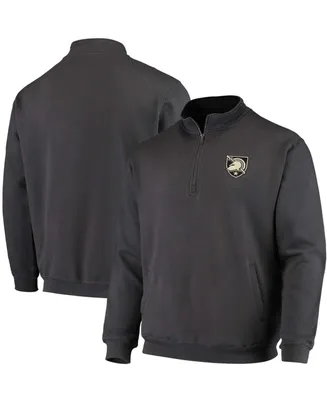 Men's Charcoal Army Black Knights Tortugas Logo Quarter-Zip Jacket