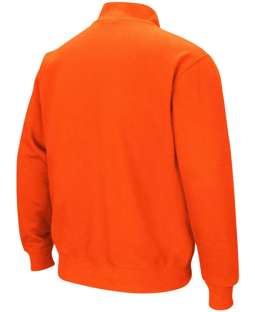 Men's Orange Auburn Tigers Tortugas Logo Quarter-Zip Pullover Jacket