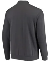 Men's Charcoal Oklahoma Sooners Tortugas Logo Quarter-Zip Jacket