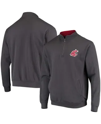Men's Charcoal Washington State Cougars Tortugas Logo Quarter-Zip Jacket