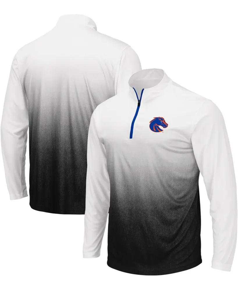 Men's Gray Boise State Broncos Magic Team Logo Quarter-Zip Jacket