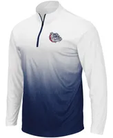 Men's Navy Gonzaga Bulldogs Magic Team Logo Quarter-Zip Jacket