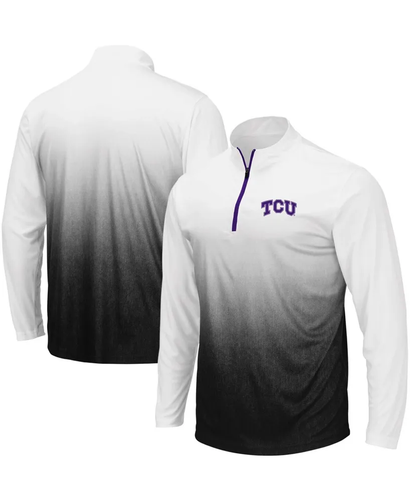 Men's Gray Tcu Horned Frogs Magic Team Logo Quarter-Zip Jacket