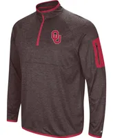 Men's Black Oklahoma Sooners Amnesia Quarter-Zip Pullover Jacket