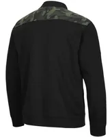 Men's Black Pitt Panthers Oht Military-Inspired Appreciation Commo Fleece Quarter-Zip Jacket