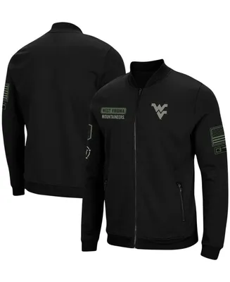 Men's Black West Virginia Mountaineers Oht Military-Inspired Appreciation High-Speed Bomber Full-Zip Jacket