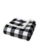 Eddie Bauer Cabin Plaid Ultra Soft Plush Fleece Reversible Blanket