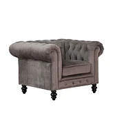 Abbyson Grand Chesterfield Armchair