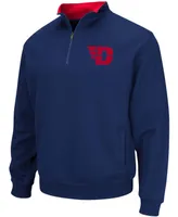 Men's Navy Dayton Flyers Tortugas Logo Quarter-Zip Jacket