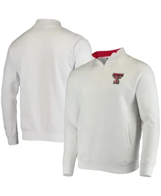 Men's White Texas Tech Red Raiders Tortugas Logo Quarter-Zip Jacket
