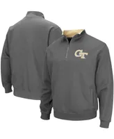 Men's Charcoal Georgia Tech Yellow Jackets Tortugas Logo Quarter-Zip Pullover Jacket