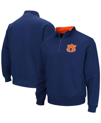 Men's Navy Auburn Tigers Tortugas Logo Quarter-Zip Pullover Jacket