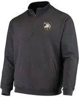 Men's Charcoal Army Black Knights Tortugas Logo Quarter-Zip Jacket