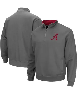 Men's Charcoal Alabama Crimson Tide Tortugas Logo Quarter-Zip Pullover Jacket