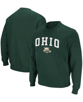 Colosseum Men's Ohio Bobcats Arch Logo Tackle Twill Pullover Sweatshirt