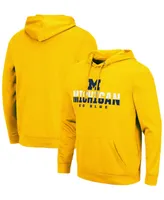 Men's Maize Michigan Wolverines Lantern Pullover Hoodie