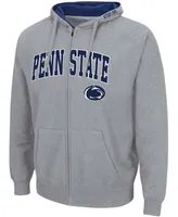 Men's Heather Gray Penn State Nittany Lions Arch Logo 3.0 Full-Zip Hoodie