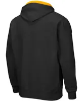 Men's Black Iowa Hawkeyes Arch Logo 3.0 Full-Zip Hoodie