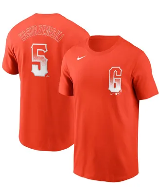 Men's Mike Yastrzemski Orange San Francisco Giants City Connect Name Number T-shirt