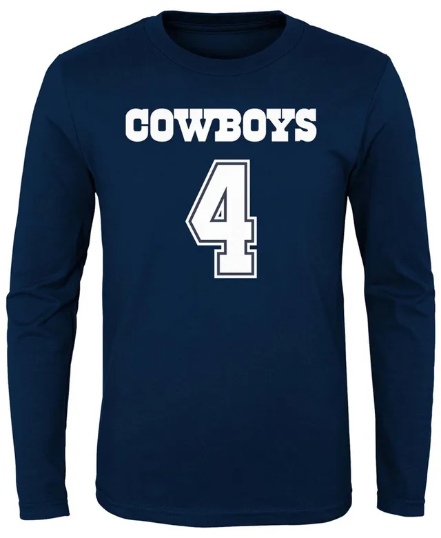 Jordan Brand Men's Jordan Brand Dak Prescott Navy Dallas Cowboys Name &  Number T-Shirt