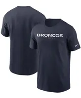 Men's Nike Navy Denver Broncos Team Wordmark T-shirt