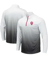 Men's Gray Indiana Hoosiers Magic Team Logo Quarter-Zip Jacket