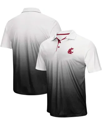Men's Gray Washington State Cougars Magic Team Logo Polo Shirt