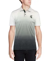 Men's Gray Michigan State Spartans Magic Team Logo Polo Shirt