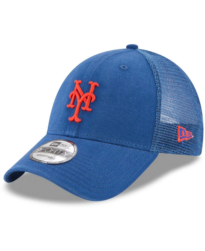 Men's Royal New York Mets Trucker 9Forty Adjustable Snapback Hat