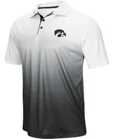 Men's Heather Gray Iowa Hawkeyes Magic Team Logo Polo Shirt