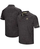 Men's Heather Black Colorado Buffaloes Down Swing Polo Shirt