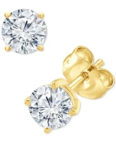 Diamond Solitaire Stud Earrings (3/4 ct. t.w.) in 14k White or Yellow Gold