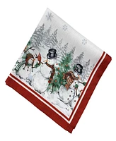 Snowman Winterland Holiday Snowflake Napkin, Set of 4