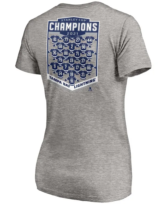 Women's Fanatics Branded Heathered Charcoal Colorado Avalanche 2022 Stanley  Cup Champions - Roster V-Neck T-Shirt