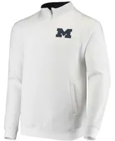 Men's White Michigan Wolverines Tortugas Logo Quarter-Zip Jacket