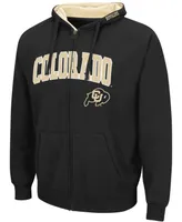 Men's Black Colorado Buffaloes Arch Logo 3.0 Full-Zip Hoodie