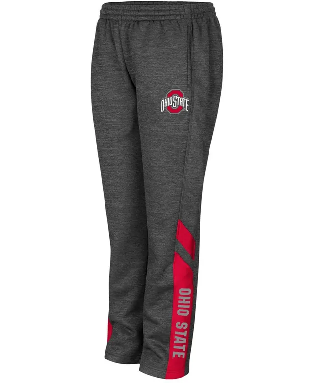 Colosseum Big Boys Heather Charcoal Ohio State Buckeyes Fleece