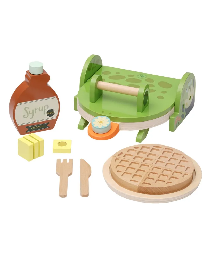 Manhattan Toy Company Ribbit Waffle Maker Pretend Play Set, 13 Piece