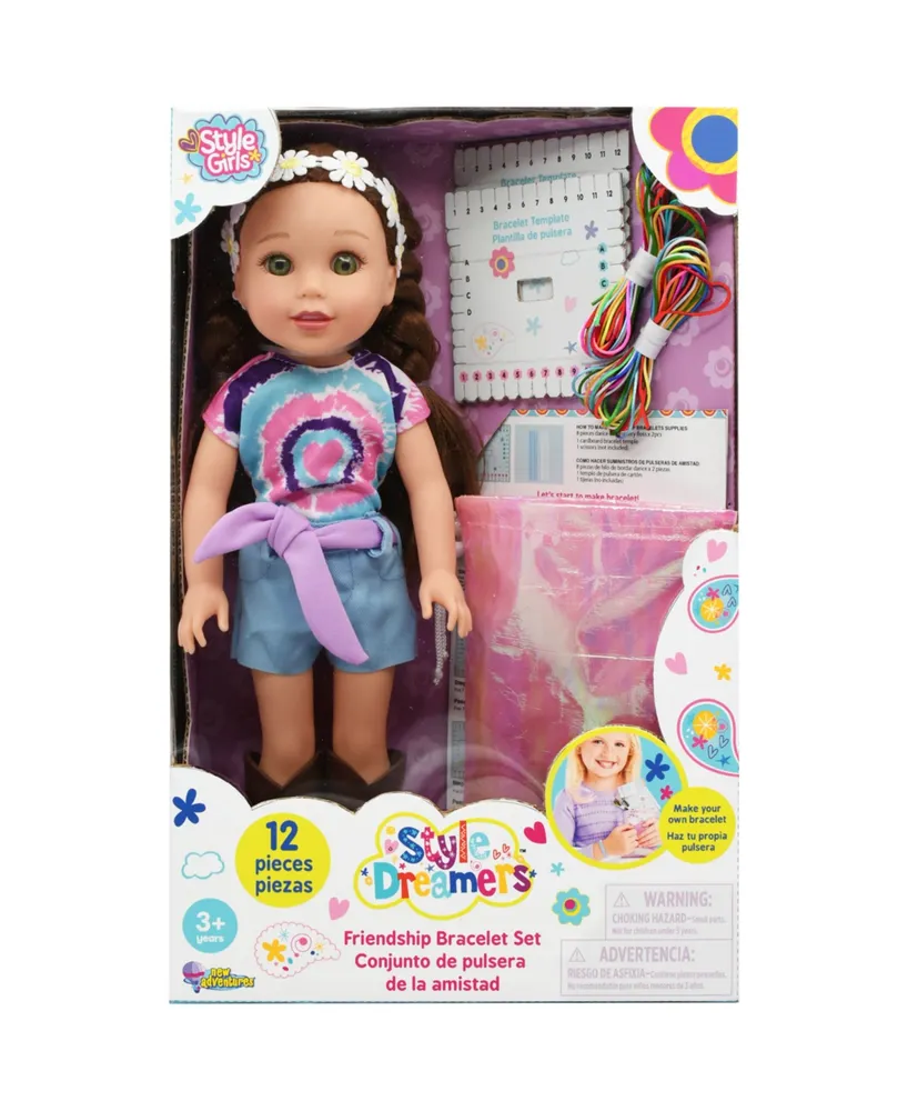 Style Dreamers Friendship Bracelet Play Set with Doll, 7 Piece