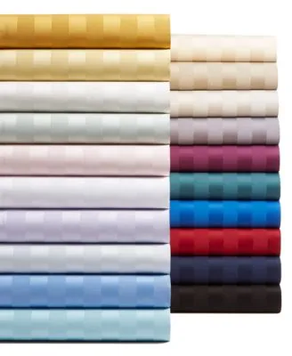 Charter Club Damask 1.5 Stripe 550 Thread Count 100 Cotton Sheet Sets Created For Macys