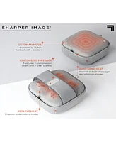 Sharper Image Acupressure Heated Foot Massage Ottoman