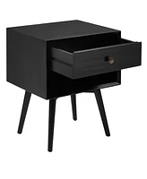 Mid Century Modern 1 Drawer Nightstand