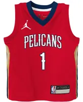 Toddler Girls and Boys Zion Williamson Red New Orleans Pelicans 2020/21 Jersey - Statement Edition