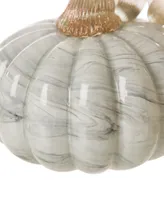 Glitzhome Marble Pumpkin, Set of 2